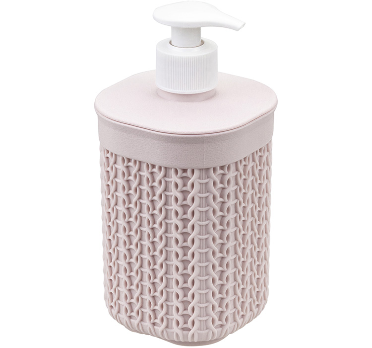 Диспенсер для мыла ВЯЗАНИЕ чайная роза