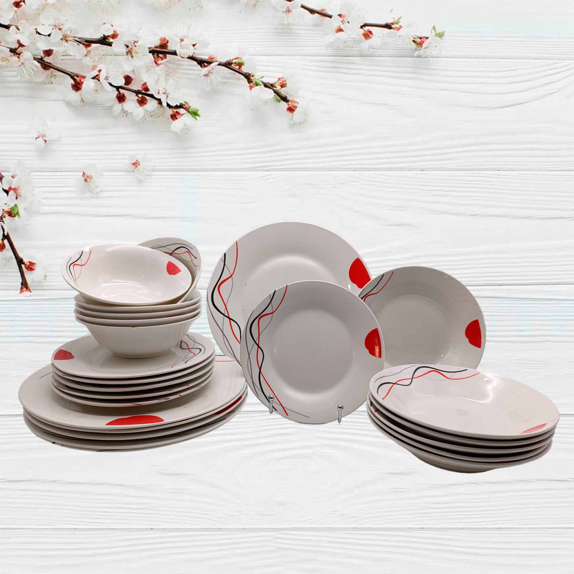 Сервиз столовый 24 предмета: тарелка на 27,19,20 РД83109