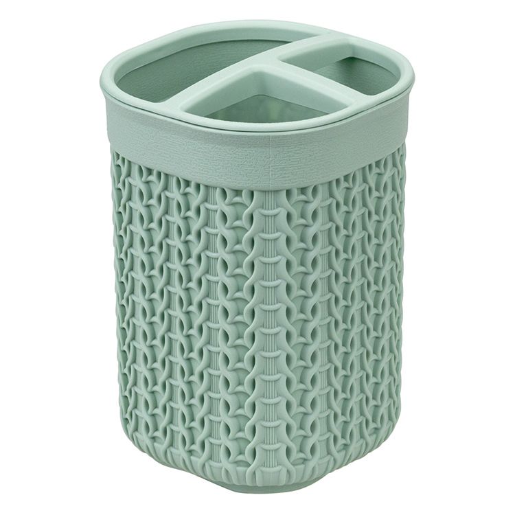 Подставка для зубных щеток ВЯЗАНИЕ Фисташковый