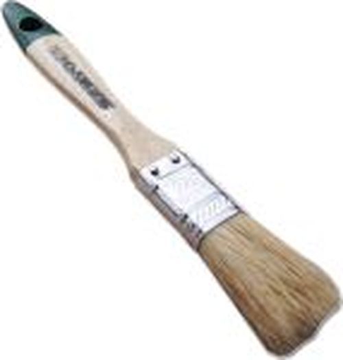 Кисть плоская 20мм 3/4" "SANTOOL" ЕВРО нат. щетина, лак. ручка