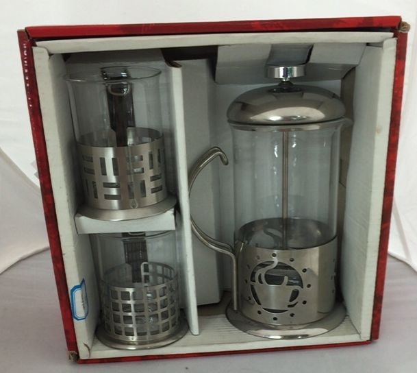 Набор: френч-пресс 0,6л + 2 стакана РД 20309