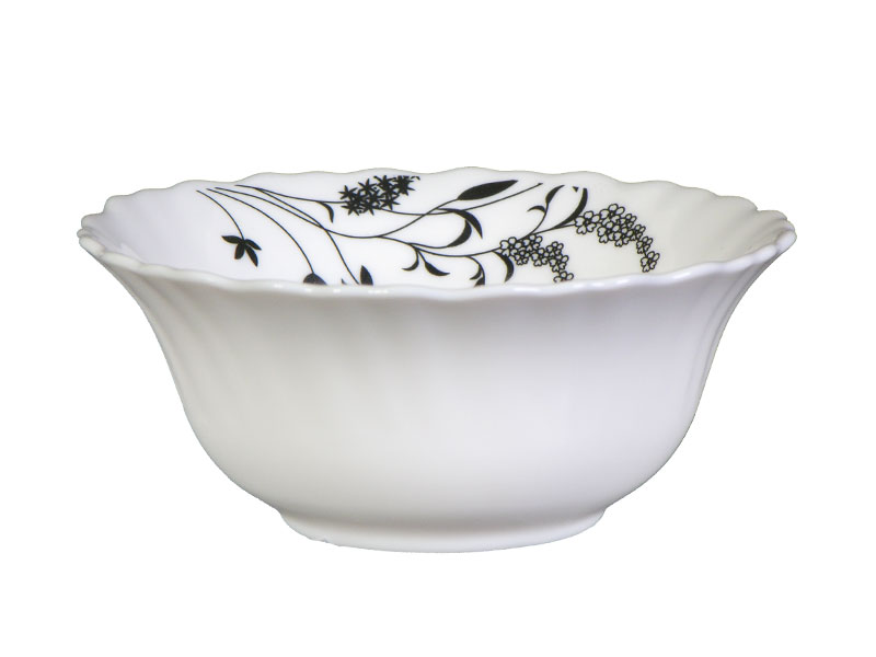 Салатник 21см Торикс "Верона" белая с декором