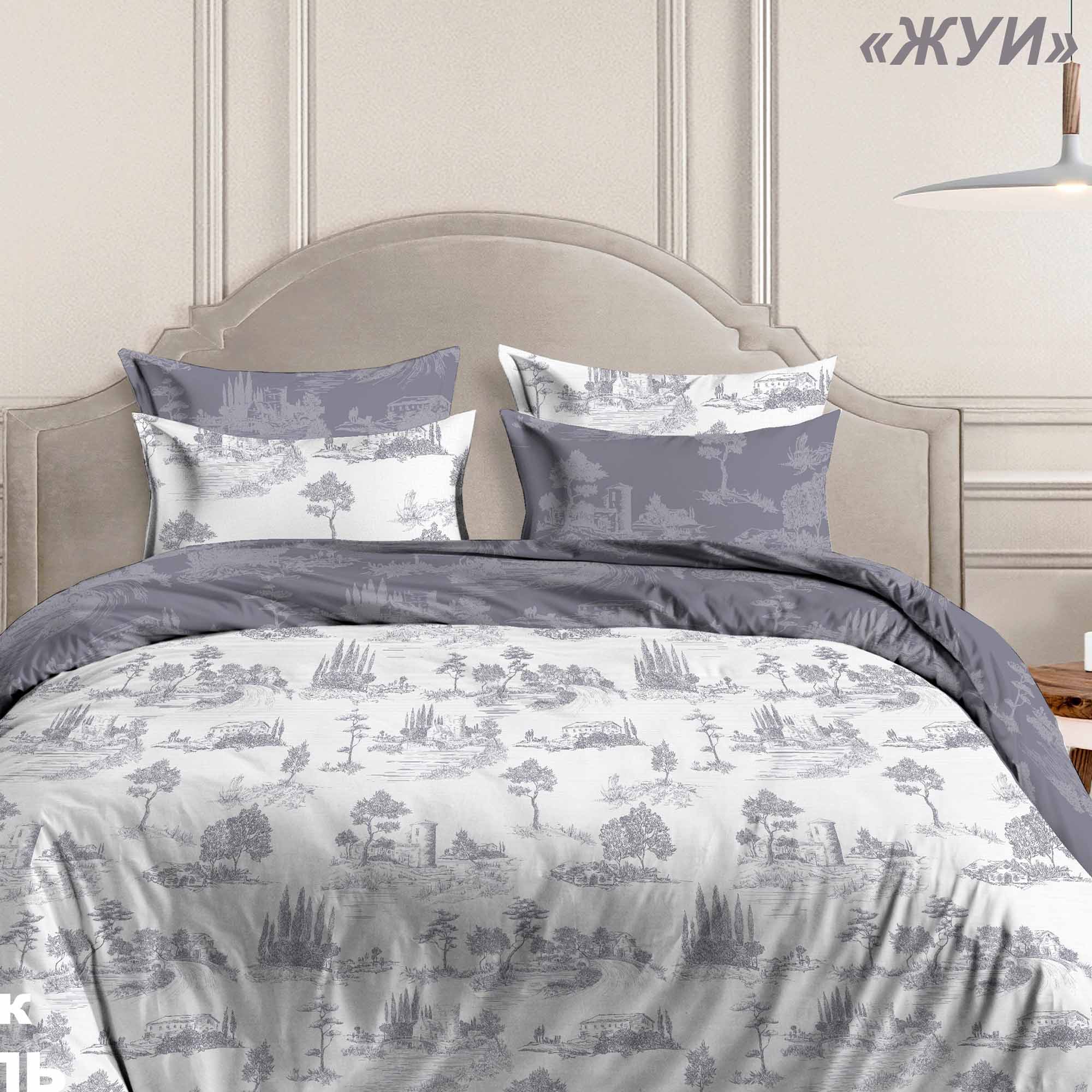 Комплект постельного белья Евро (70*70) ДомВелл Перкаль Восточные сказки 71240/2 Жуи