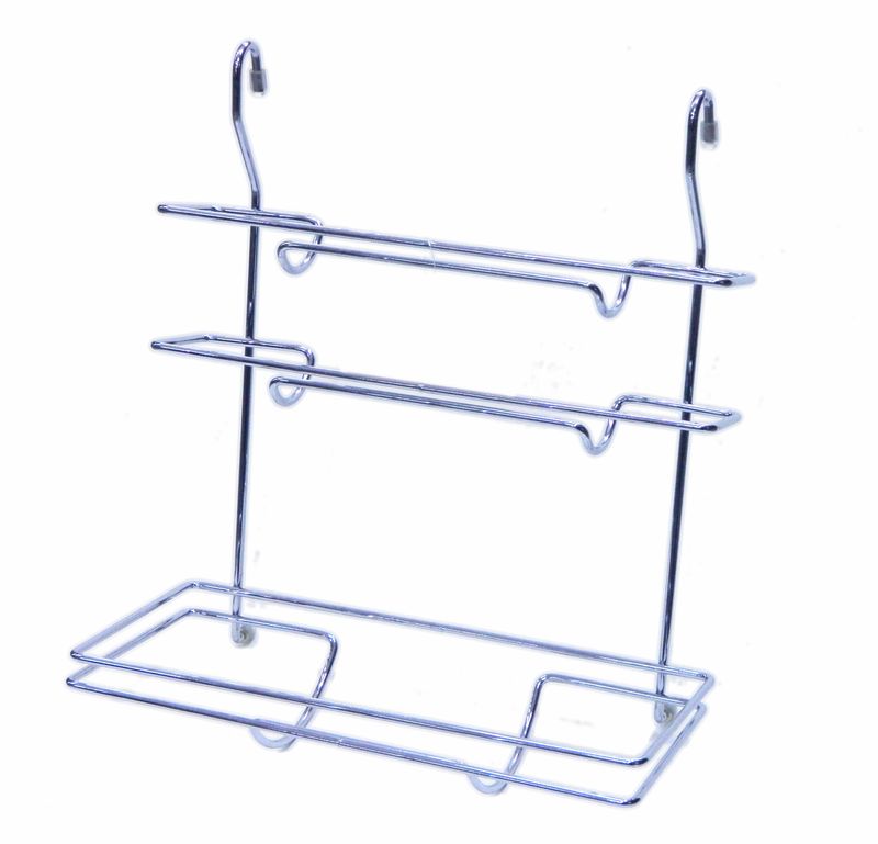 Полка прямая 3 ярусная на рейлинг МХ-088 (12)
