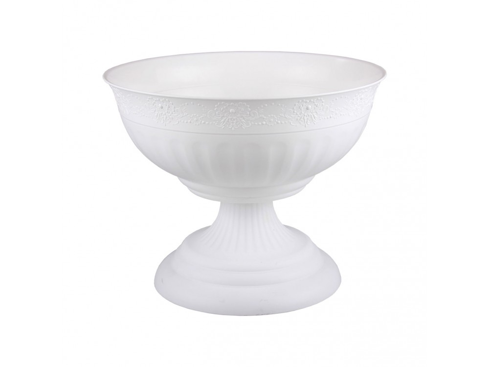 Вазон 17л "Венеция" Д445мм (белый) (уп.5)