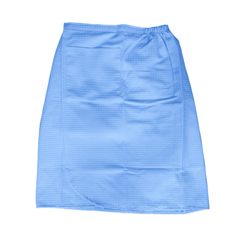 Килт для бани ДомВелл вафелька голубая