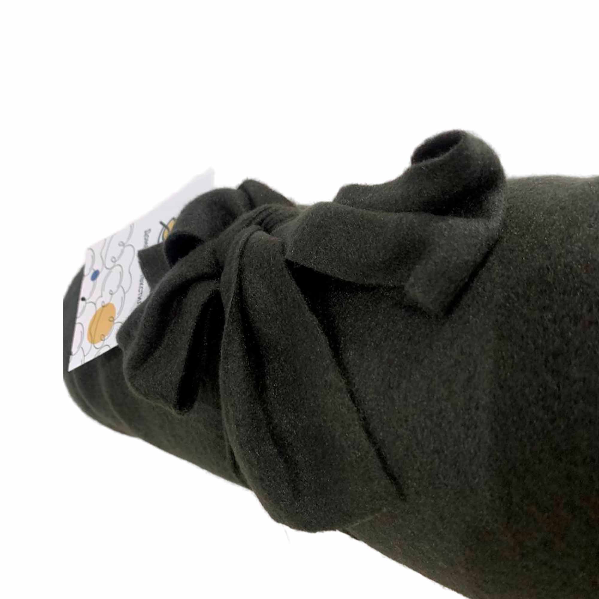 Плед 130х170 ДомВелл флис Черный