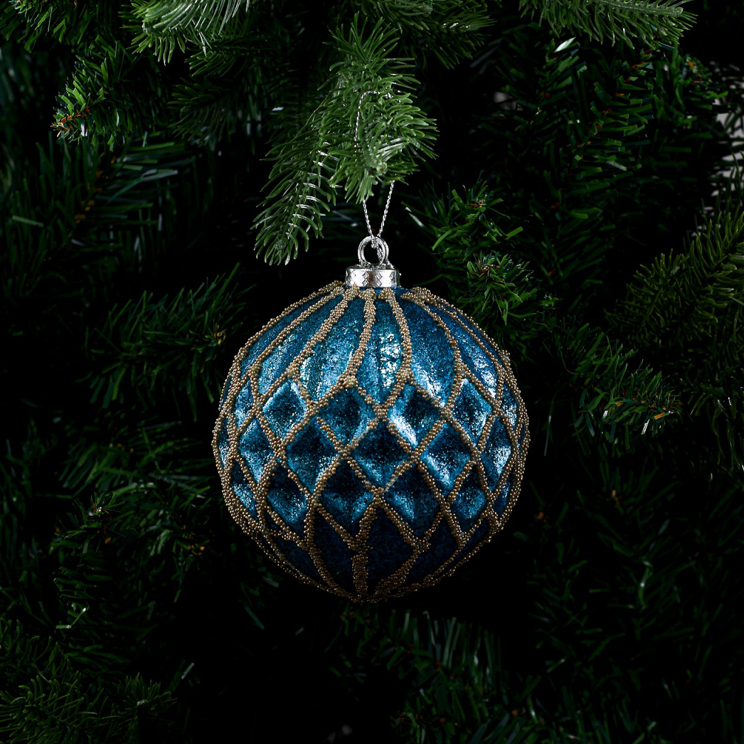 Набор новогодних шаров зеленых из 2шт HTA507532BE10