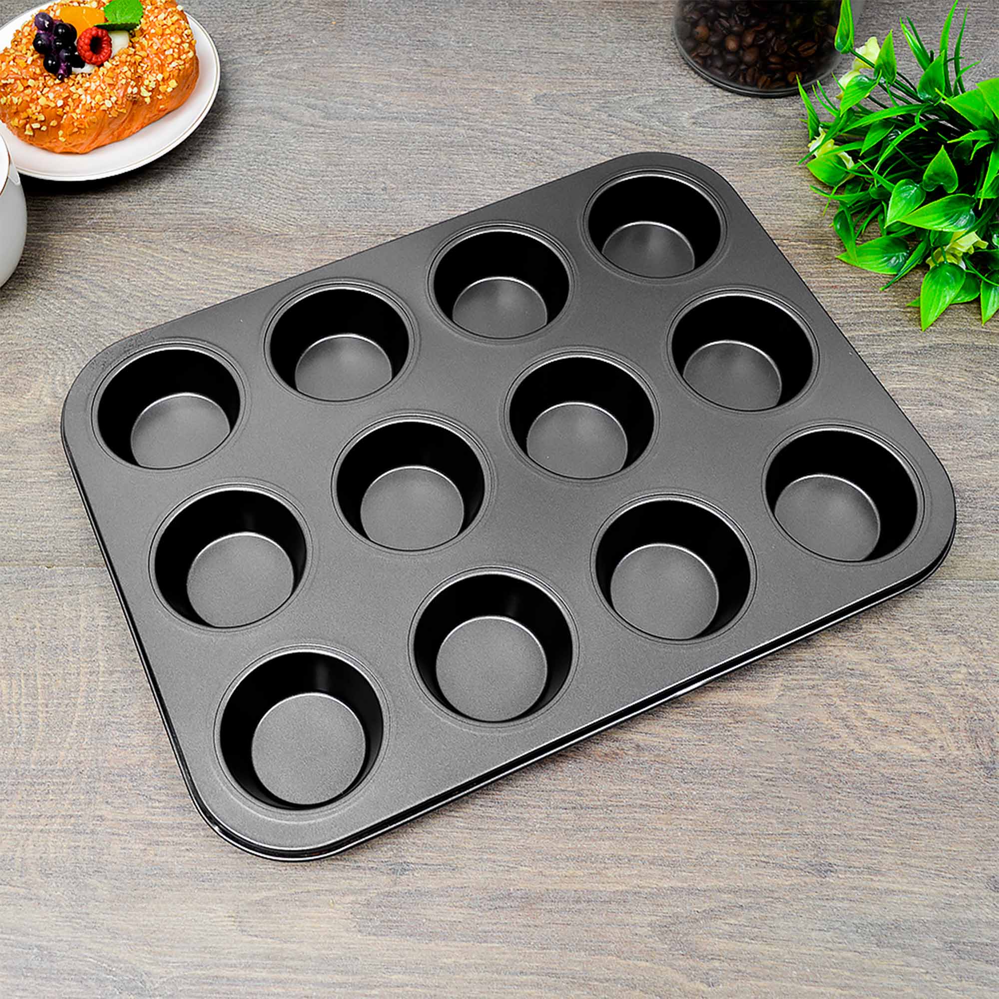 Форма для выпечки кексов 35x26см, 12 ячеек РД85769