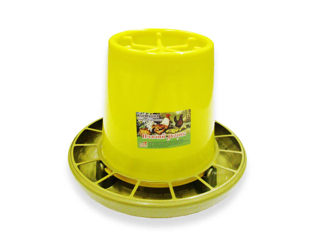 Кормушка д/птицы 10л. "Птичий дворик" (емкость+поддон+решетка)