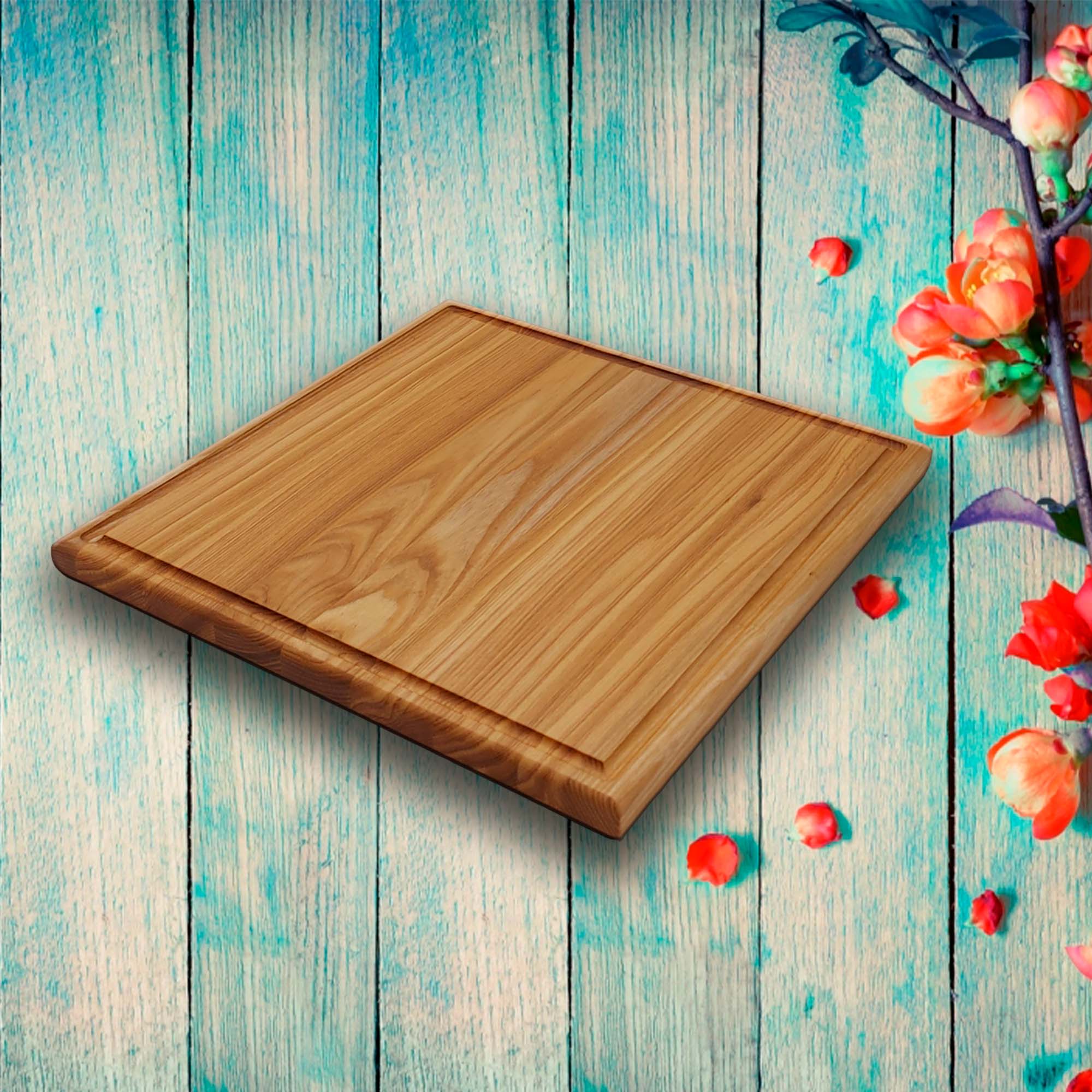 Доска разделочная квадратная 34*34*2см ДомВуд Ясень Я203