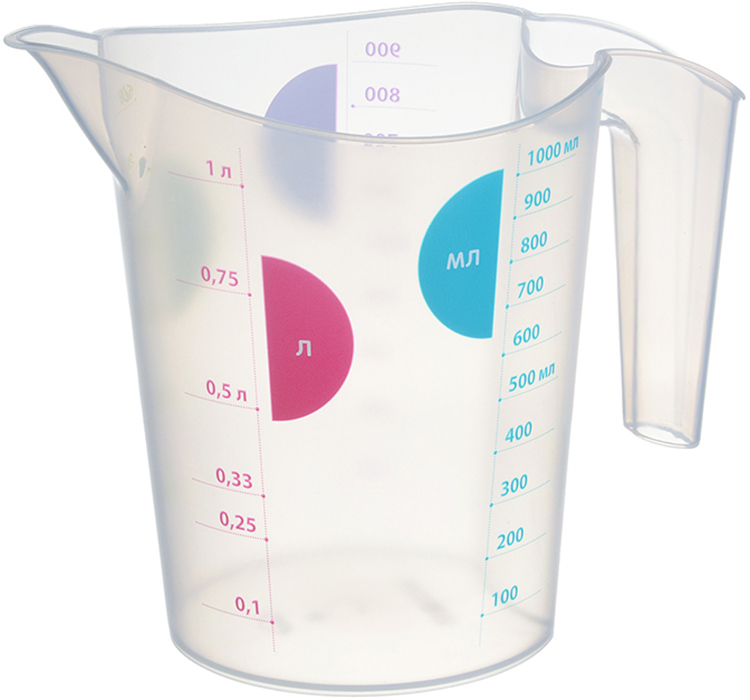 Кувшин мерный 1л Прозрачный Кувшин мерный 1л Прозрачный