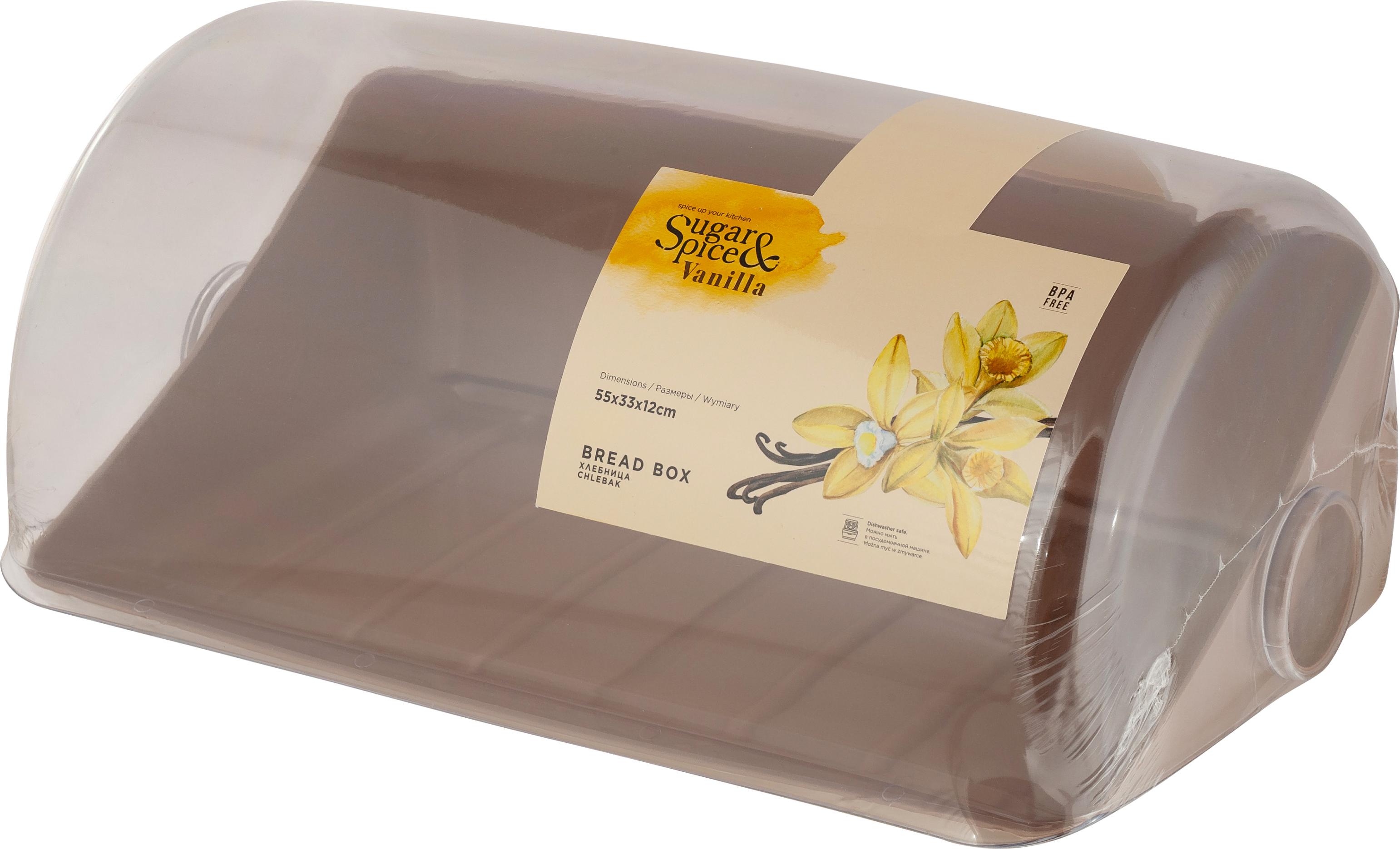 Хлебница 395х250х177мм пластик Sugar&Spice Vanilla латте