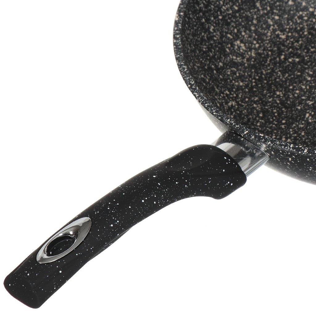 Сотейник 260мм 82мм Гранит пласт/руч. с кр. (п/у), ст2611аг