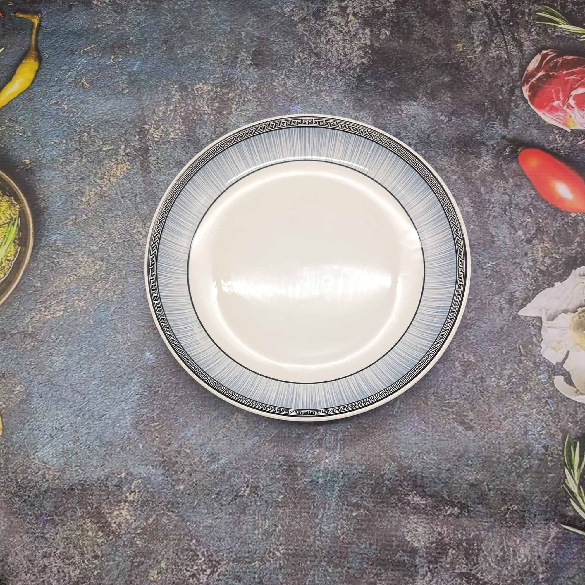 Тарелка 250мм круглая, с узором РД84755 водопад