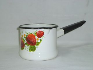 Ковш 1,0л б/кр. слоновый с декором Керчь