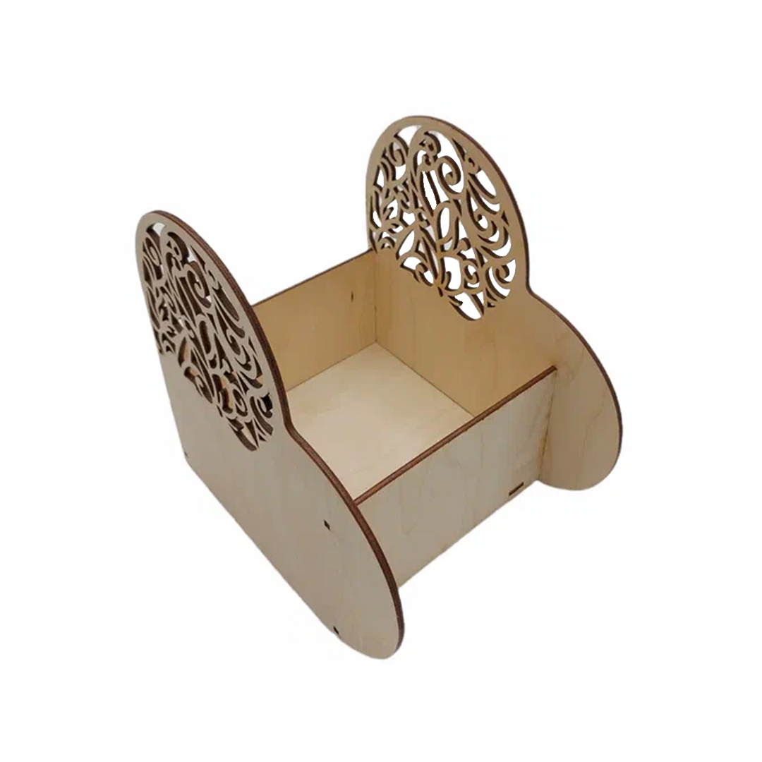 Кашпо 20х20х1,5см ДомВуд Сердце Экошпон Ф275