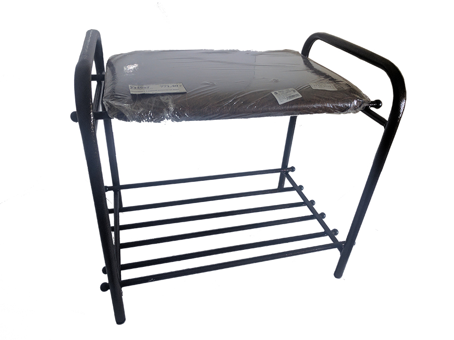 Банкетка малая 1 секция шоколад на меди 