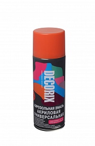 Эмаль аэроз. 520 универсальная DECORIX, оранжевый №03