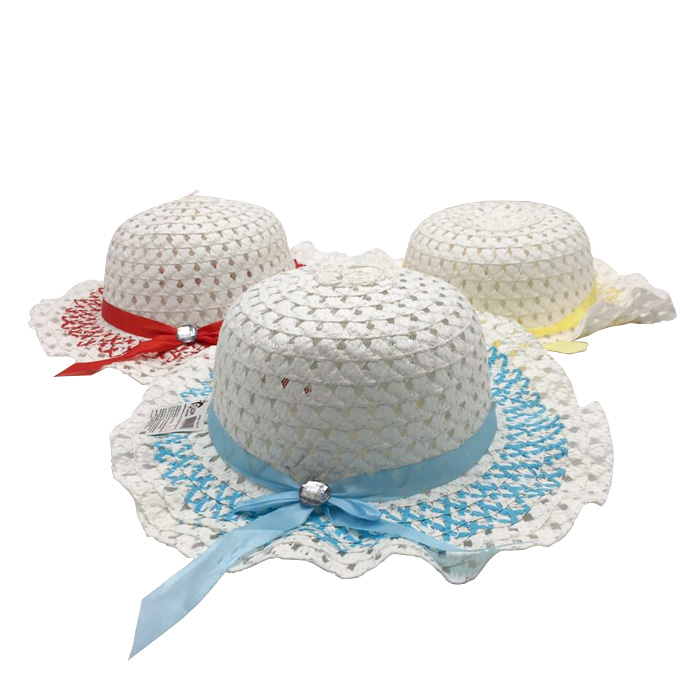 Шляпа детская для девочек размер 49см РД40149