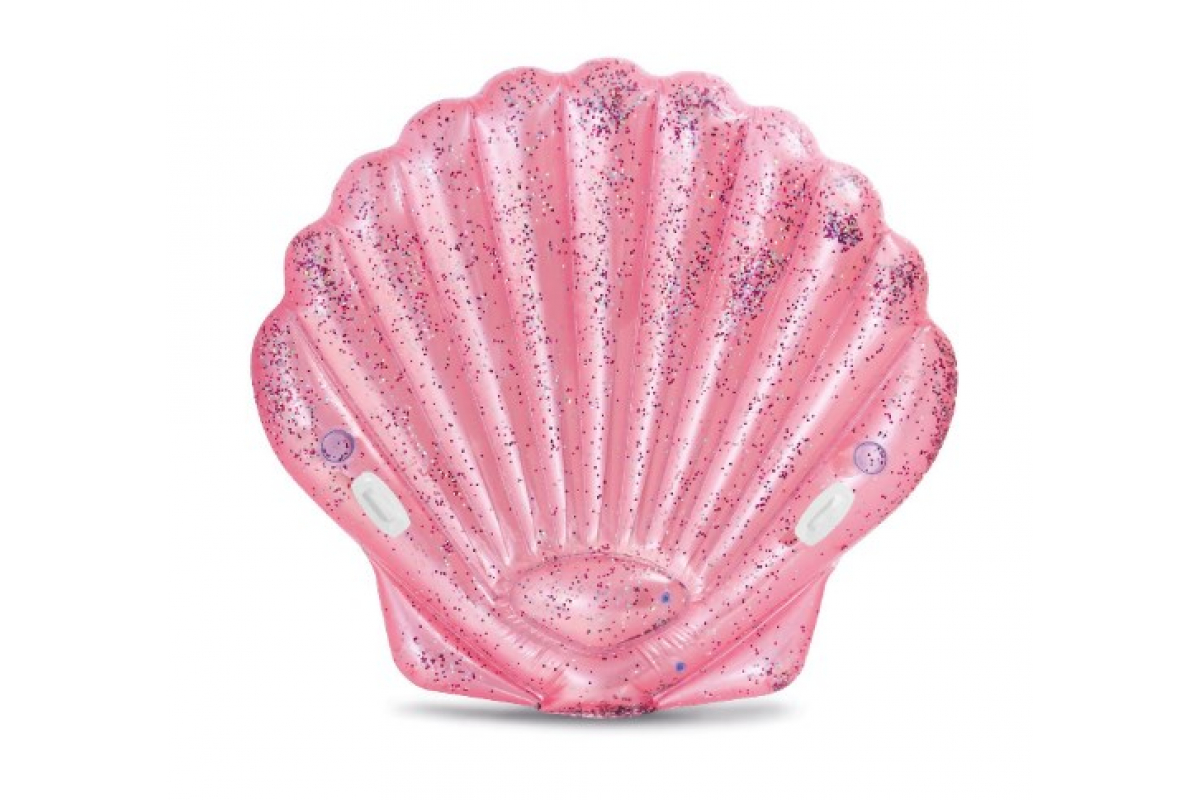 Плот надувной 178х165х24см Розовая ракушка, Intex