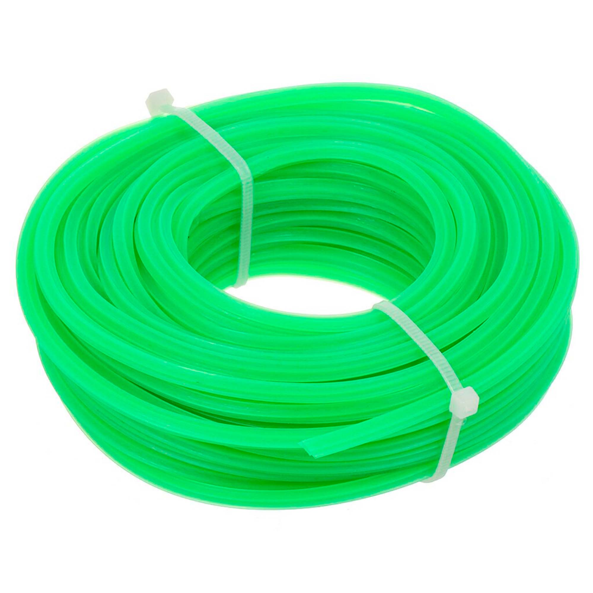 Леска для триммера 3,0 мм х 15 м (квадрат)зеленая(160)