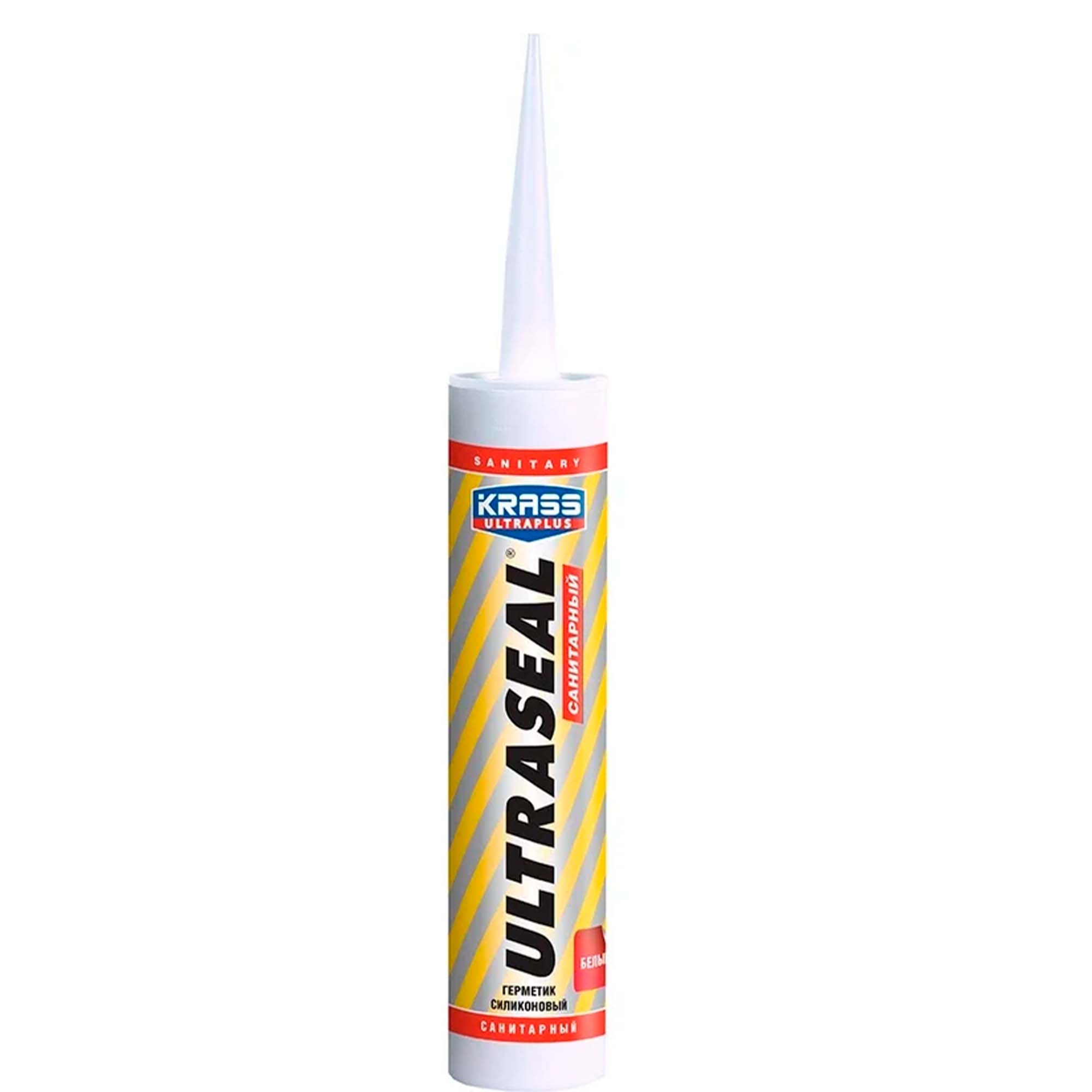 Герметик силиконовый 260мл KRASS Ultraseal санитарный Бесцветный ЛС