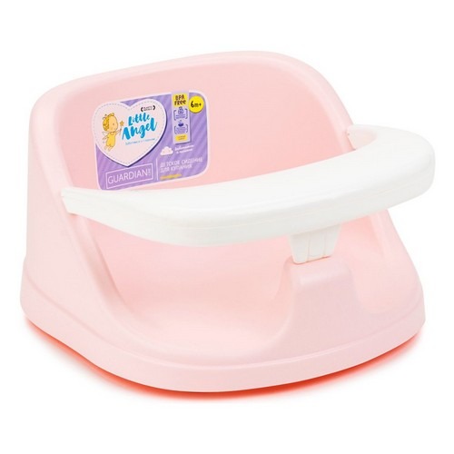 Сиденье детское для купания "Kinder" 360х315х185 мм (светло-розовый)
