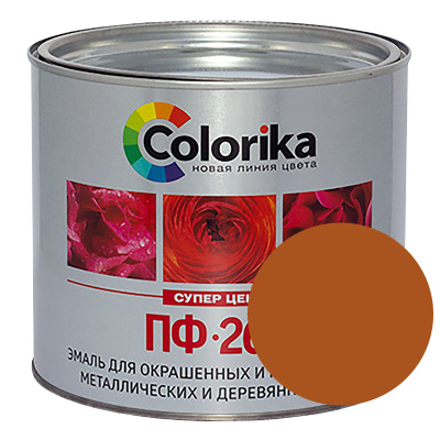 Эмаль ПФ-266 1,9кг золотисто-коричневая "Colorika" 
