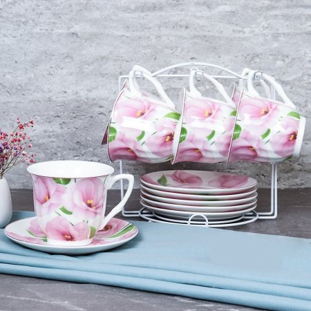 Набор чайный 12 предметов 220мл GF4-12MS металл подставка