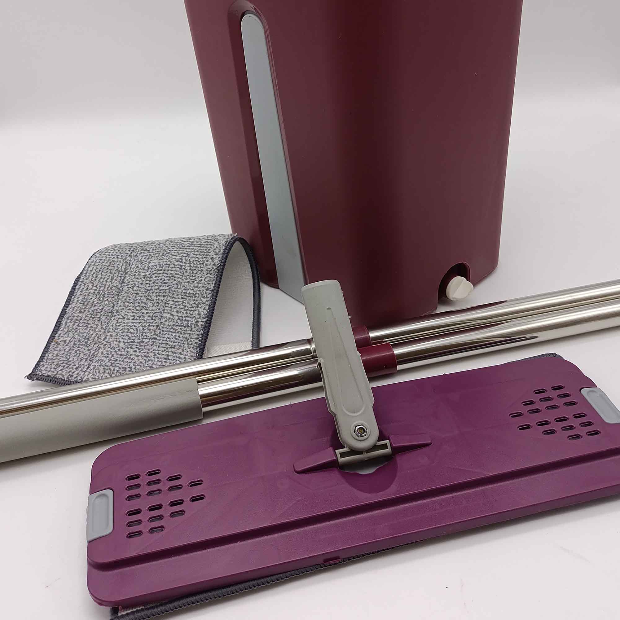 Ведро 8л с вертикальным отжимом и шваброй РД11297