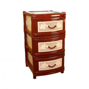 Комод 3 секции коричневый