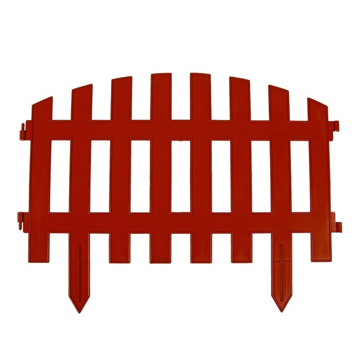 Забор декоративный № 4-терракотовый 35х300, 7 секций