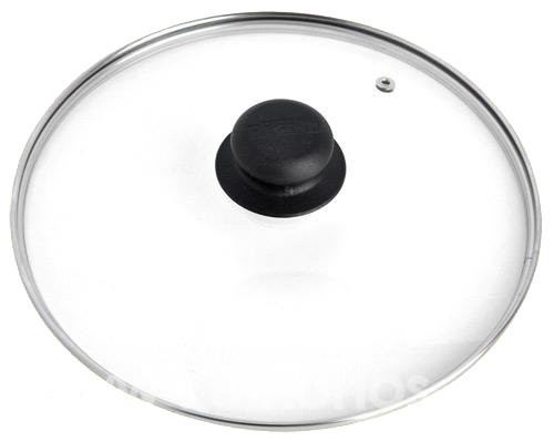 Крышка стеклянная 16см с пароотводом в сборе 