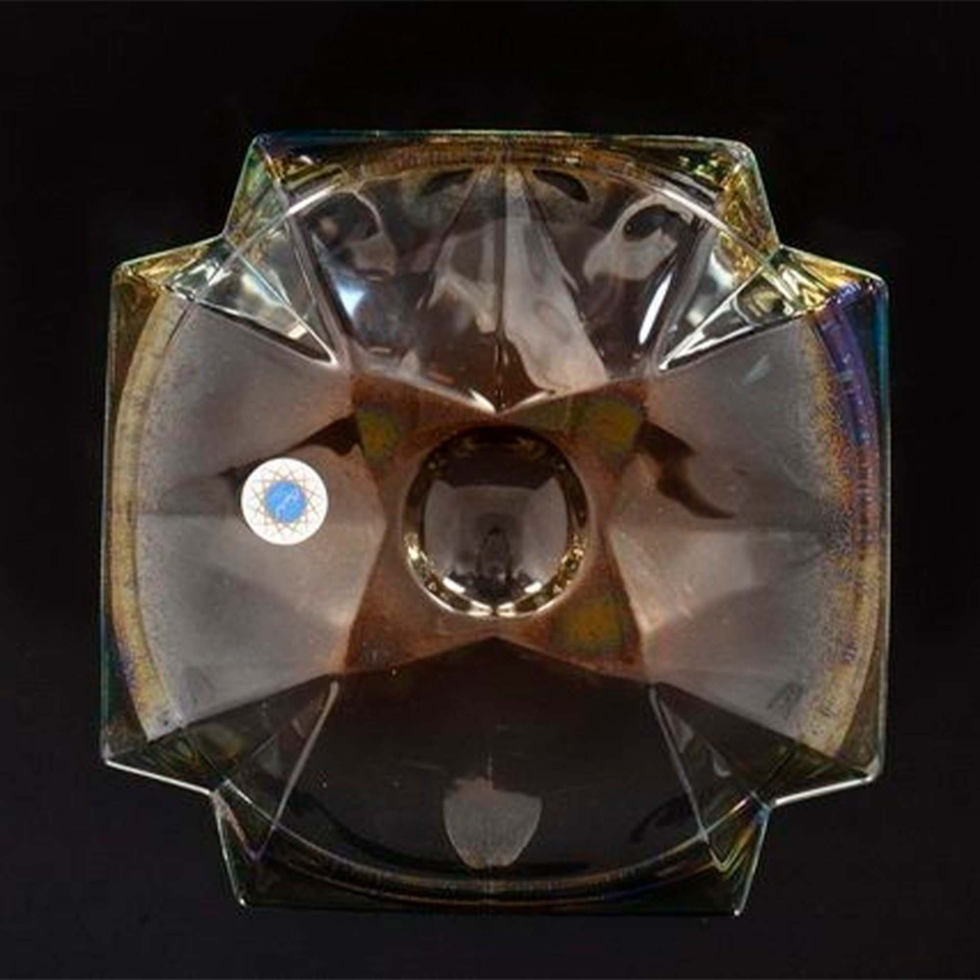 Фруктовница 21см зеленая Bohemia Gold Metropolitan TalirMetropolitaPicol215Z