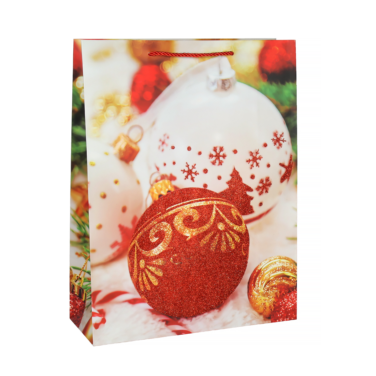 Пакет подарочный 31х40х12 100-1L Новый год 