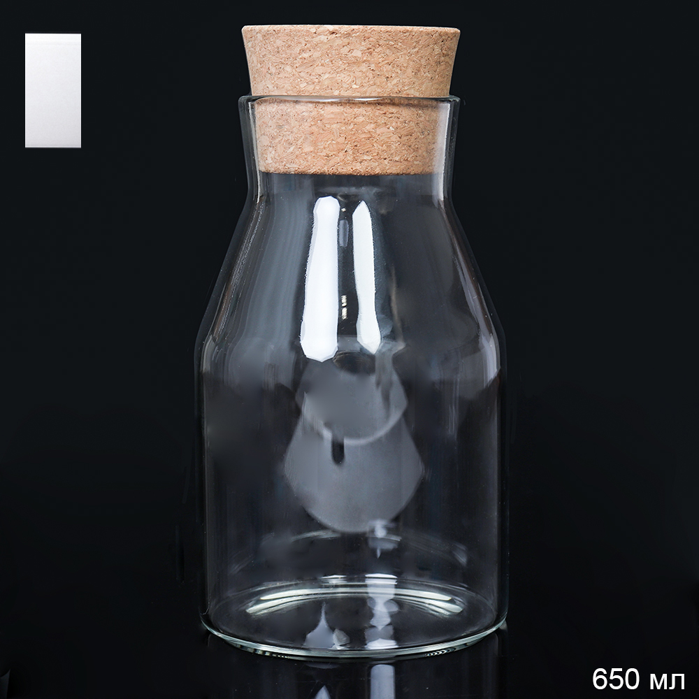 Бутылка 650мл с бамбуковой пробкой LCSC7214 