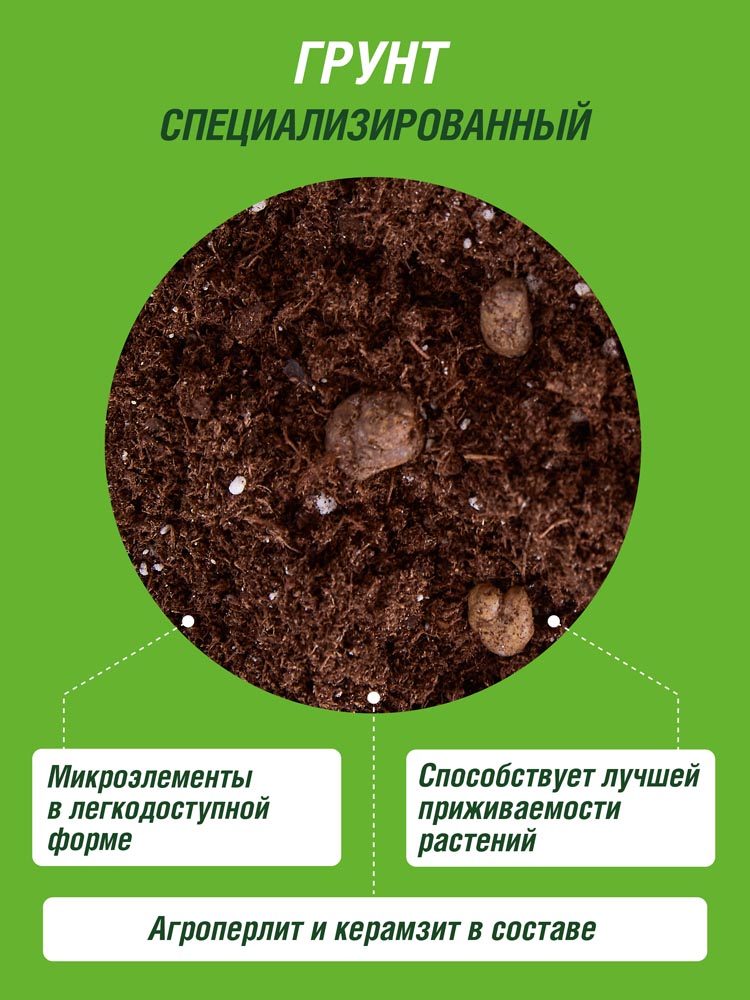 Грунт 25л для Голубики Брусники Клюквы Робин Грин прессованный