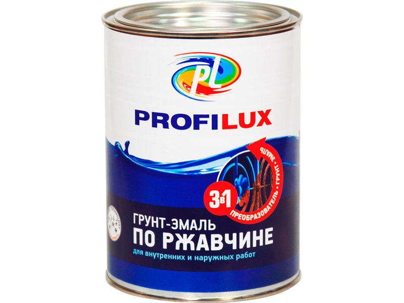 Грунт-эмаль 1,9кг по ржавчине 3 в 1 белая  "Профилюкс"