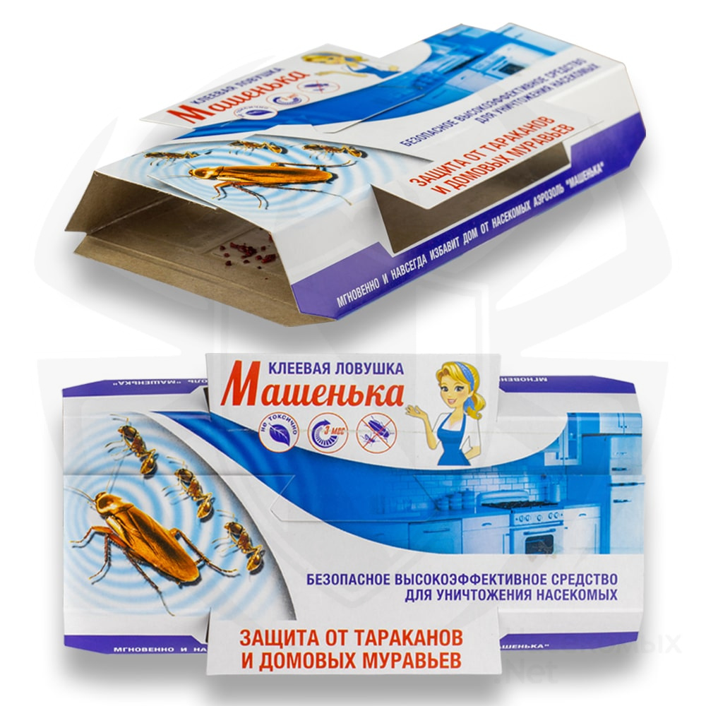 Ловушка клеевая "Машенька" для тараканов и домовых муравьев