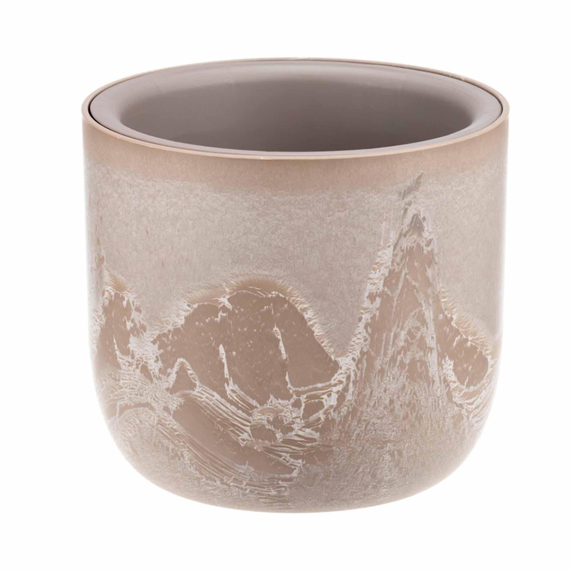 Кашпо МИКРИТ D280мм 7,8л со вставкой бежевый слайн