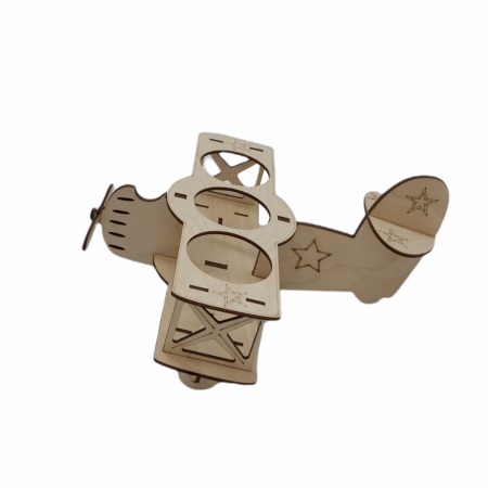 Подставка под пиво 28,5*28*18см ДомВуд Самолет Экошпон Ф211