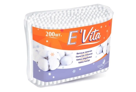Ватные палочки 200шт БЕЛЛA  E`VITA
