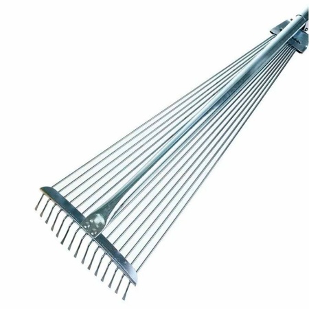 Грабли веерные раздвижные проволочные 15з с мет.черенком РД79348