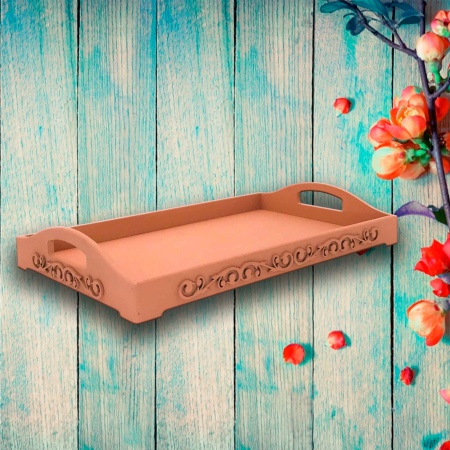 Поднос 41,8х27,5х7см декоративный прямоугольный ДомВуд МДФ М77/Д77