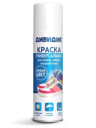 Аэрозоль Краска Дивидик универсальная 250 см3, бесцветная (29-020)