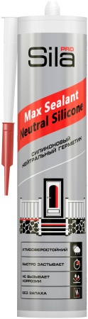 Герметик силиконовый нейтральный , белый, 290 мл  Sila PRO Max Sealant, Neutral Silicone
