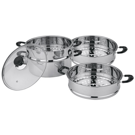 Мантоварка-пароварка нерж.сталь d=24cm, 4 уровня (8)