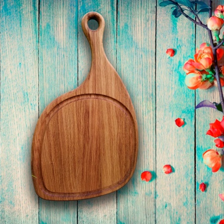 Доска разделочная 35х21х2см ДомВуд Окорок Дуб Д81