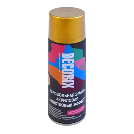 Эмаль аэроз. 520 молотковый эффект DECORIX, золото №403